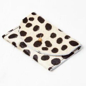Wolves Within Big Black Spot Pony Hair Card Holder